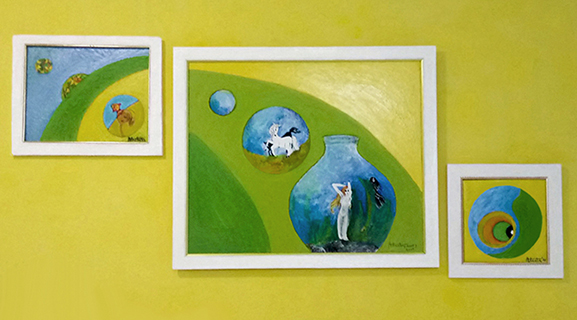 Trilogija VCŽ, akril na platn